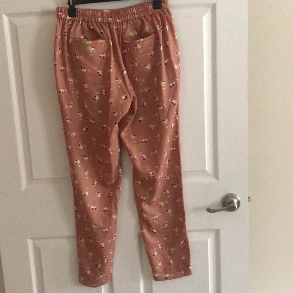 J. Crew Falling Pansies Pull on pant Size 6 - Picture 3 of 5